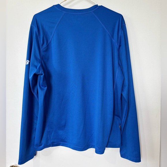 🎉4/30$🎉 New Balance Blue Long Sleeve Tech Shirt - Size L - Picture 5 of 5